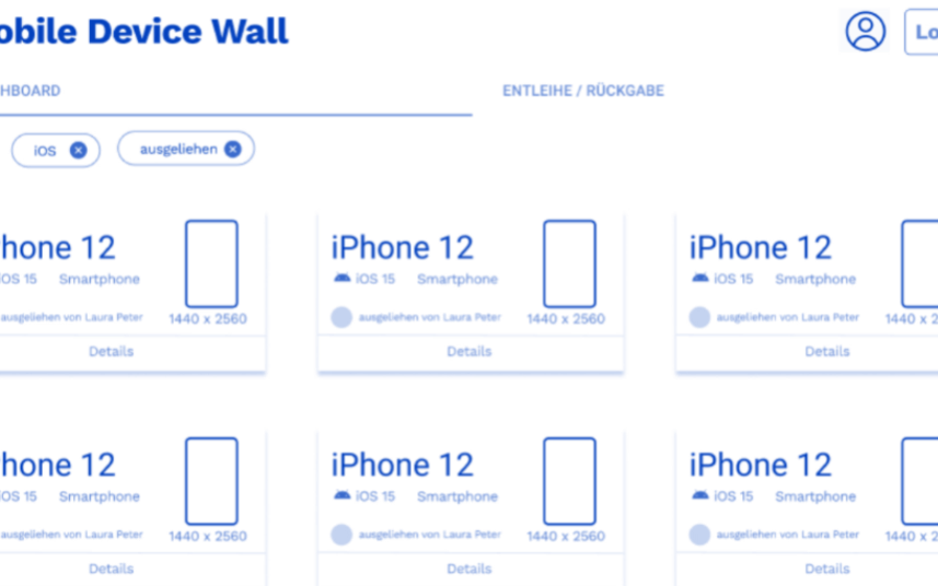 Bachelorarbeit: Mobile Device Wall